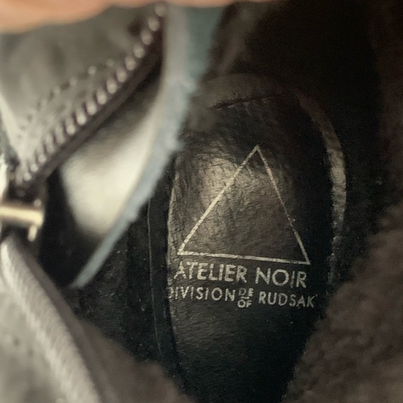 Atelier Noir div. Of Rudsak black lace up boots size 8 - Picture 8 of 15